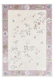 Tapis Tissé En Viscose Cherina 240x340 Cm - Rose