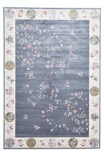 Tapis Tissé En Viscose Cherina 200x290 Cm - Gris