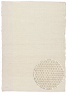 Tapis Réversible En Laine Alpen 90x160 Cm - Beige