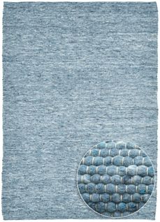 Tapis Réversible En Laine Alpen 70x140 Cm - Bleu