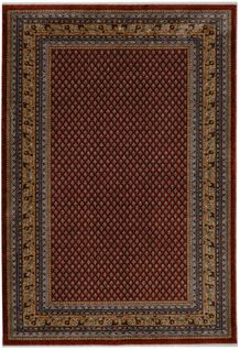 Tapis Tissé à Bordures Beatrice 240x290 Cm - Rouge