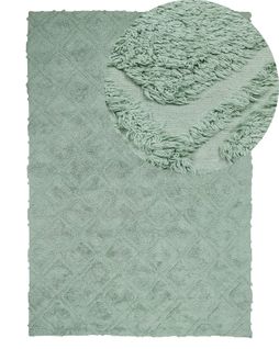 Tapis En Coton Vert 140 X 200 Cm Hatay