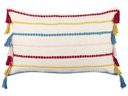 Coussin Coton Beige Clair Agave 40 X 60 Cm
