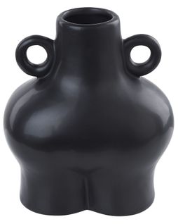 Dolomite Vase à Fleurs 32 Cm Noir Nafplio