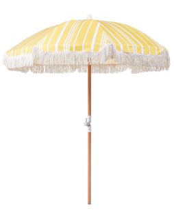 Parasol De Jardin D 150 Cm Jaune Et Blanc Mondello