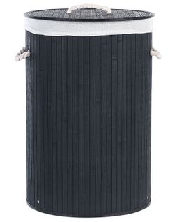 Panier En Bamboo Noir 60 Cm Sannar