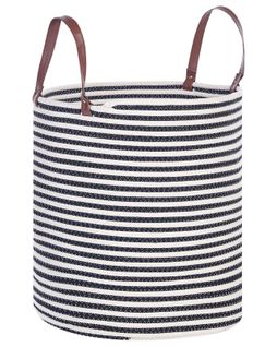 Panier En Coton Blanc Et Noir Ichka