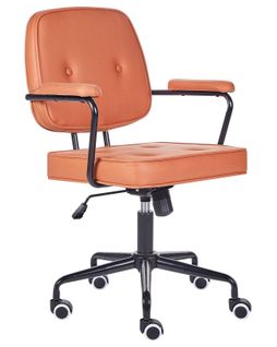 Chaise De Bureau Smilicuir Orange Pawnee