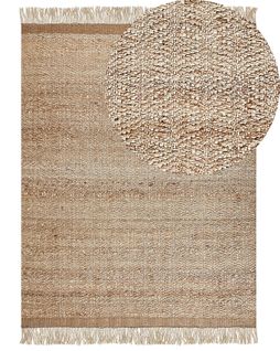 Tapis En Jute Beige 160 X 230 Cm Abana