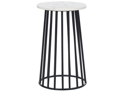 Table D'appoint En Marbre Blanc Et Noir Taree