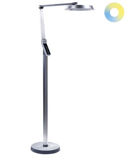 Lampadaire LED Carina Avec Variateur Métal Argenté