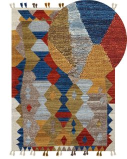 Tapis Kilim En Laine Multicolore 200 X 300 Cm Arzakan