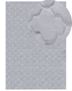 Tapis En Fausse Fourrure Gharo Gris 160 X 230 Cm
