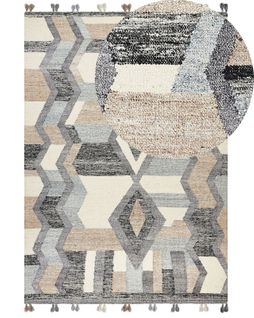 Tapis Kilim En Laine Multicolore 200 X 300 Cm Aygezard