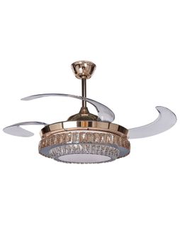 Ventilateur De Plafond Doré Avec Lampe Ashley