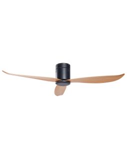 Ventilateur De Plafond Bois Clair Et Noir Malad