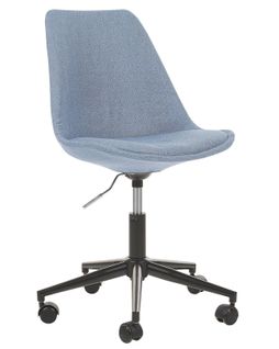 Chaise De Bureau Tissu Bleu Clair Dakota