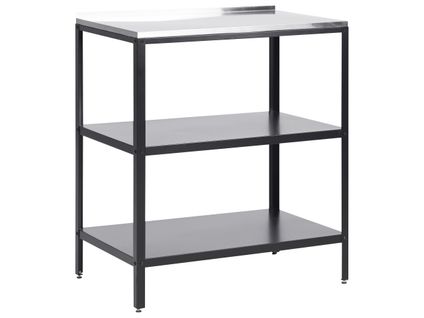 Ilot De Cuisine Extérieure Vilama Métal Noir