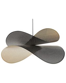 Lampe Suspension En Métal Noir Et Doré Doyles