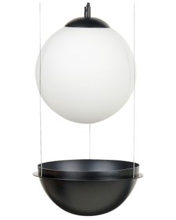 Lampe Suspension Tobins Verre Noir