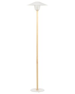Lampadaire En Bois Clair Et Blanc Moppy
