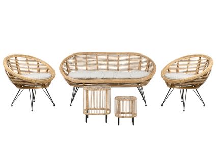 Set De Jardin Rotin Naturel Maratea/cesenatico