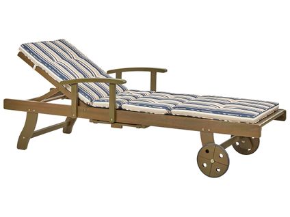 Chaise Longue Bois Bleu Foncé Amantea
