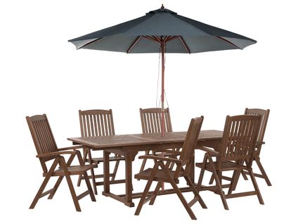 Set De Salle à Manger Bois Solide Gris Amantea