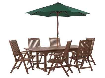 Set De Salle à Manger Bois Solide Vert Amantea