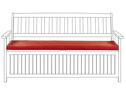 Coussin De Banc Rouge 45 X 148 Cm Sovana
