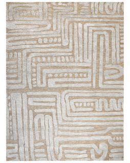 Tapis En Laine Beige Et Gris 300 X 400 Cm Mandai