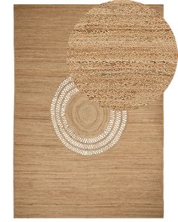 Tapis En Jute Beige 160 X 230 Cm Bogazoren