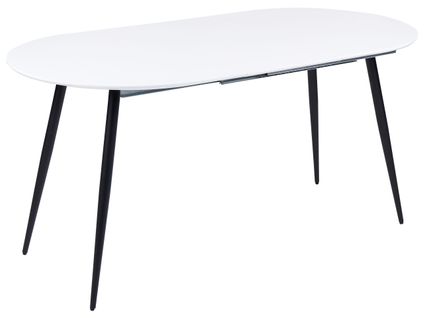 Table à Manger Extensible Blanche 120/160 X 80 Cm Staverton