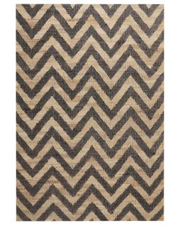 Tapis En Jute Beige Et Noir 160 X 230 Cm Dedepinari