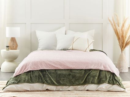 Housse De Couverture Lestée 120 X 180 Cm Rose Callisto