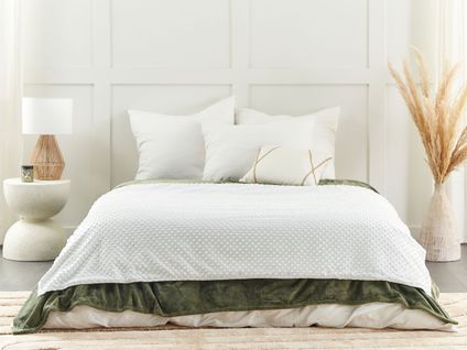 Housse De Couverture Lestée 120 X 180 Cm Blanc Callisto