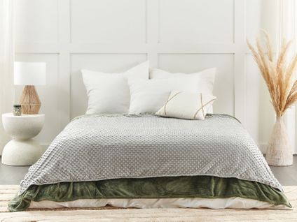 Housse De Couverture Lestée 150 X 200 Cm Gris Callisto