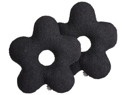 Lot De 2 Coussins Noir Camponula 40 X 40 Cm