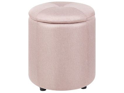 Pouf Coffre En Tissu Rose Maryland