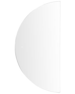 Miroir Mural Demi Rond Argenté à LED 60 X 120 Cm Loue