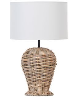 Lampe à Poser En Rotin Clair Furelos