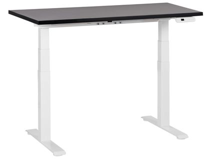 Table à Hauteur Ajustable Électrique 120 X 72 Cm Noir Destines