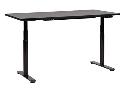 Table à Hauteur Ajustable Électrique 160 X 72 Cm Noir Destin Iv