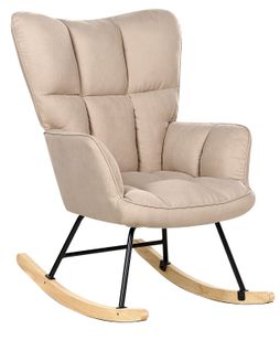 Fauteuil à Bascule Beige Oulu