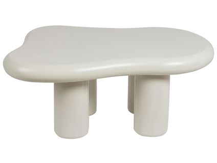Table Basse 92 X 67 Cm Blanche Ondle