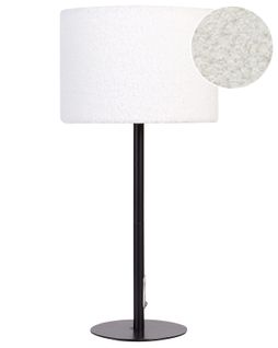 Lampe à Poser Vinazco Bouclé Blanc