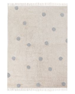 Tapis Enfant En Coton Beige Et Gris 140 X 200 Cm Dardere