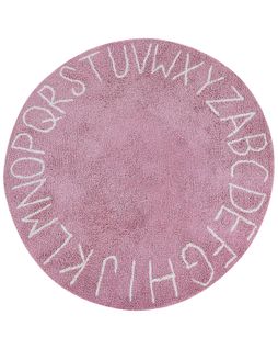 Tapis Enfant Rond En Coton Rose Ø 120 Cm Vurgun