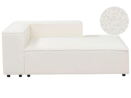 Divan Côté Gauche Pour Canapé Bouclé Blanc Aprica