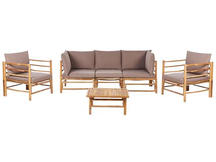 Set De Jardin Bambou Taupe Cerreto